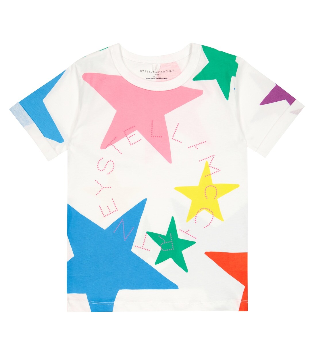 

Футболка из хлопкового джерси с логотипом Stella McCartney Kids, белый