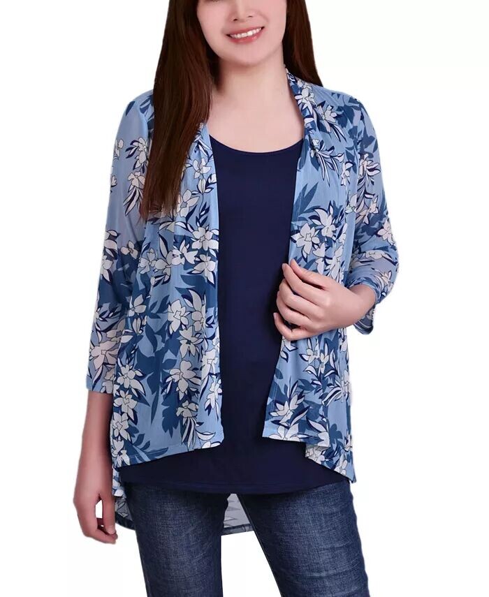 

Комплект миниатюрной сетчатой ​​куртки и майки Ny Collection, мультиколор