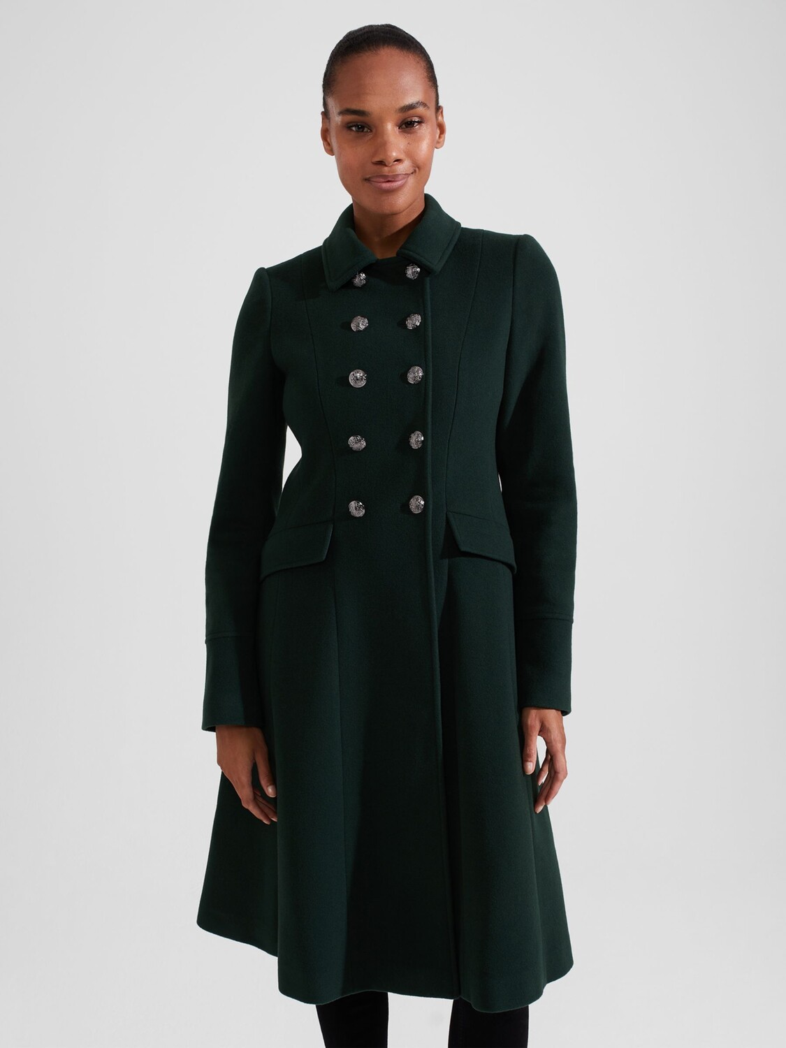

Двубортное пальто Petite Clarisse Hobbs, зеленый