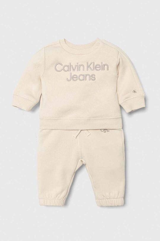 

Детский спортивный костюм Calvin Klein Jeans, бежевый