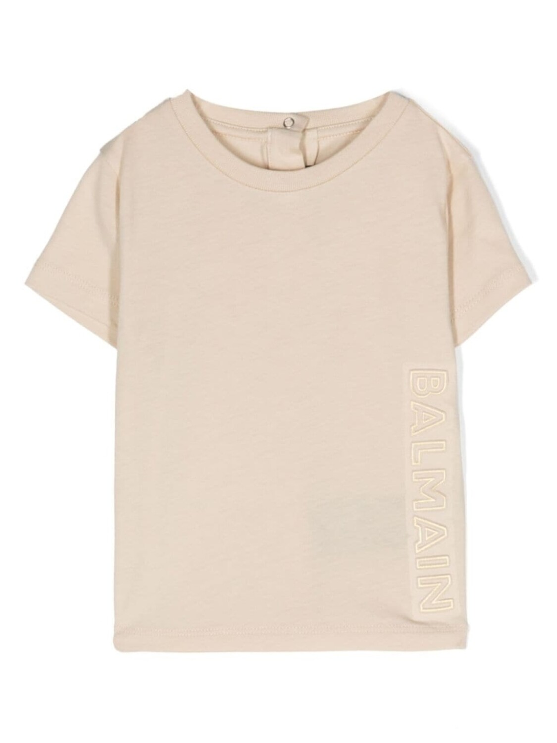 

Balmain Kids футболка с тисненым логотипом, нейтральный цвет
