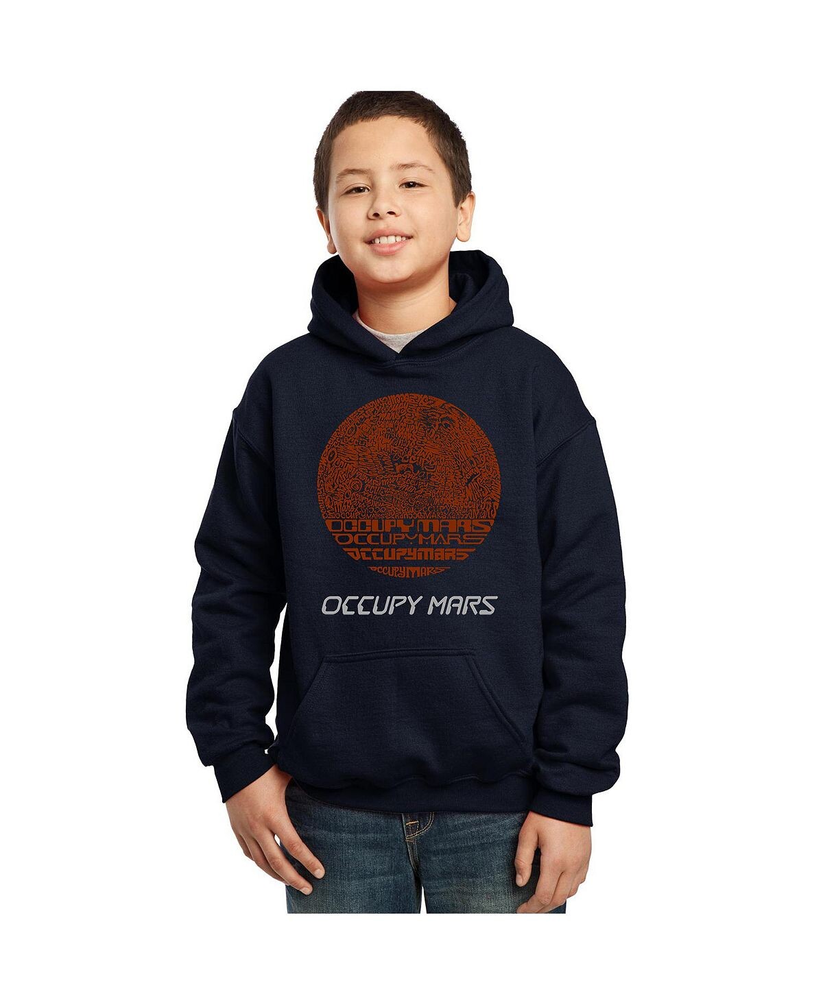 

Толстовка с капюшоном Big Boy's Word Art - Occupy Mars LA Pop Art