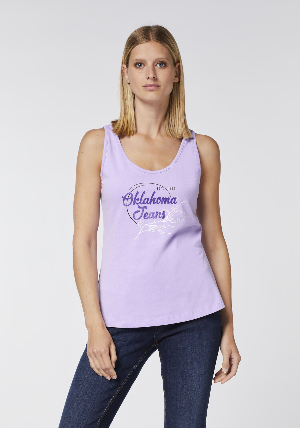 

Топ Oklahoma Jeans Tank, фиолетовый