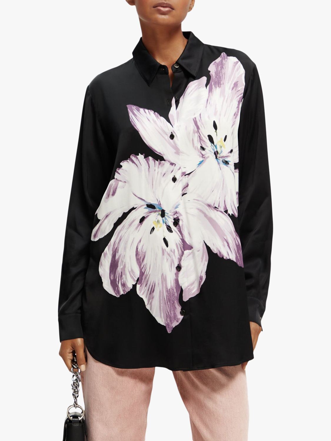 

Рубашка Oversized с цветочным принтом Scotch & Soda, 5466 — Tulip Twin