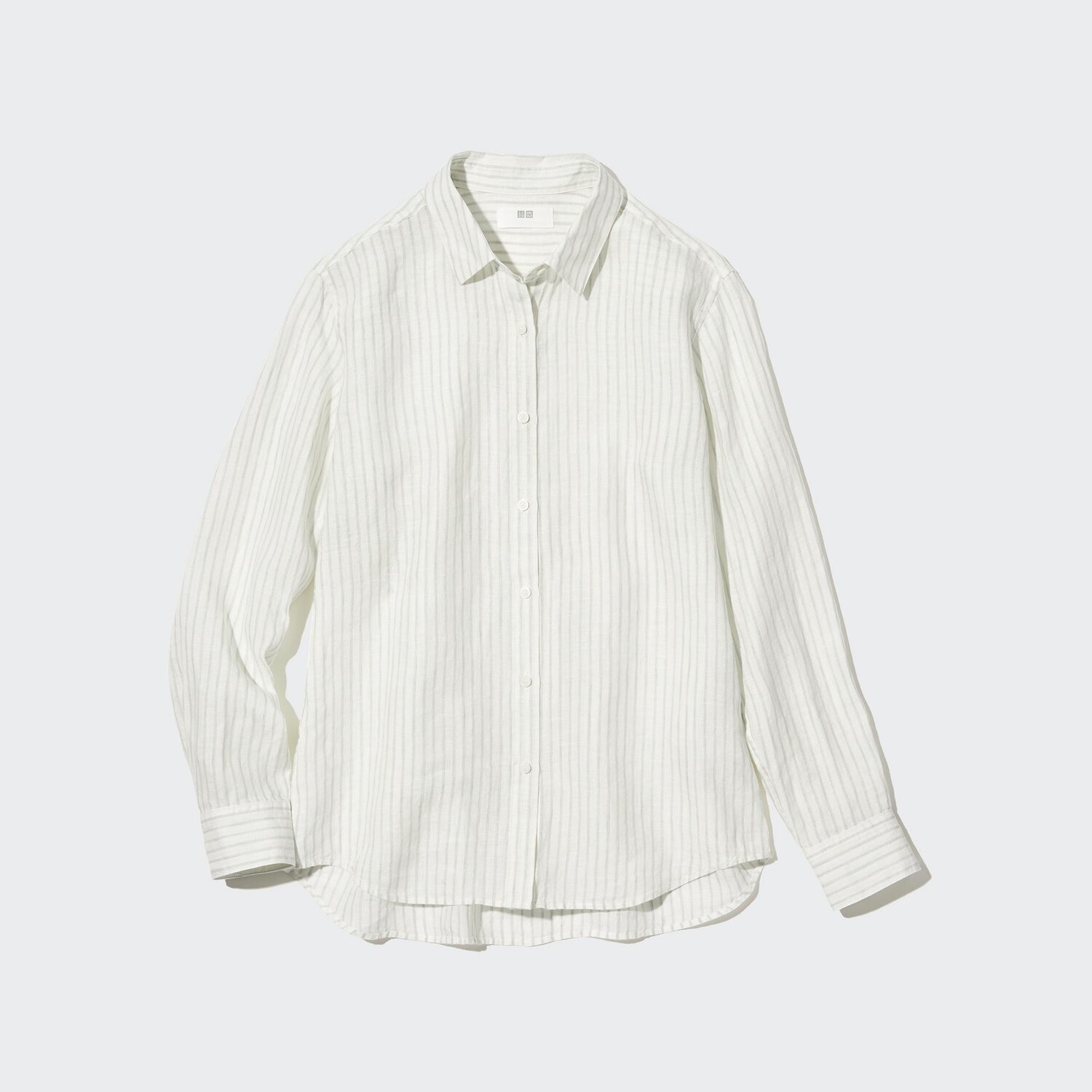 

Рубашка UNIQLO льняная премиум-класса с длинным рукавом, светло-зеленый