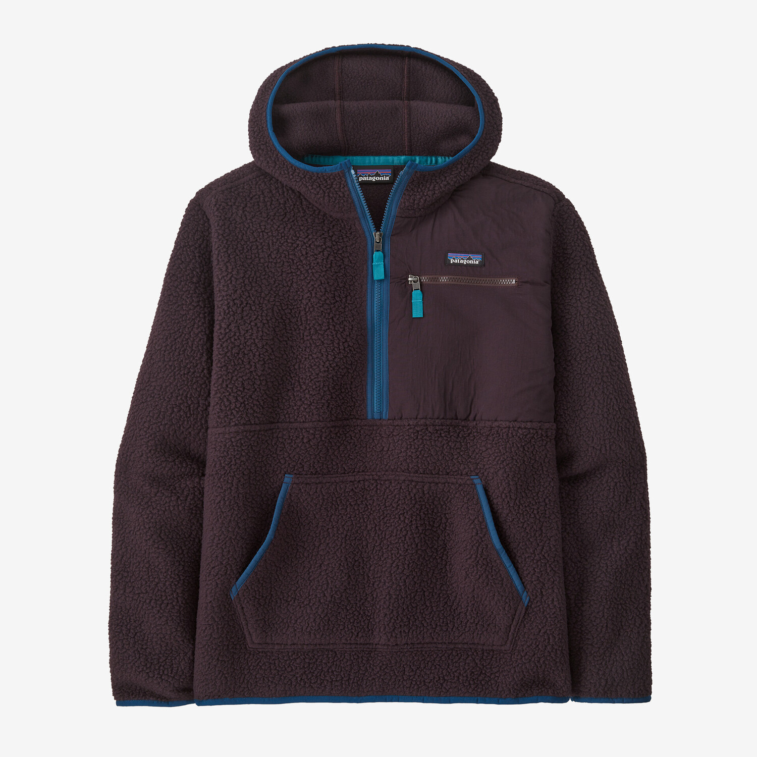 

Мужской флисовый пуловер в стиле ретро с ворсом Patagonia, цвет Obsidian Plum