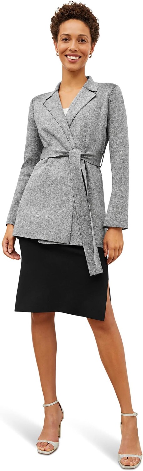 

Куртка Merritt Jardigan - Metallic Knit M.M.LaFleur, цвет Black/Silver