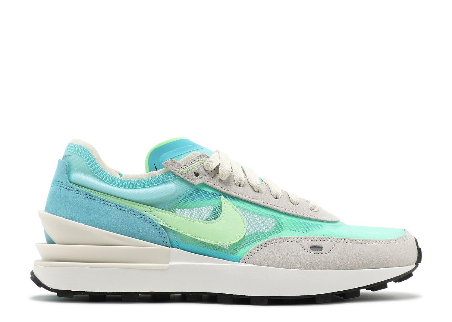 

Кроссовки Nike Wmns Waffle One 'Bleached Aqua Lime Glow', зеленый