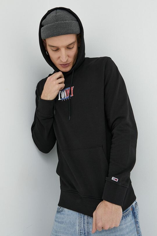 

Хлопковая толстовка Tommy Jeans, черный