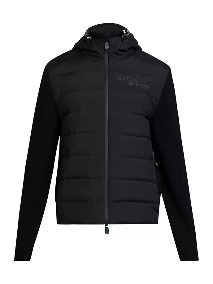 

Кардиган Grenoble из шерсти и нейлона с подкладкой Moncler, черный