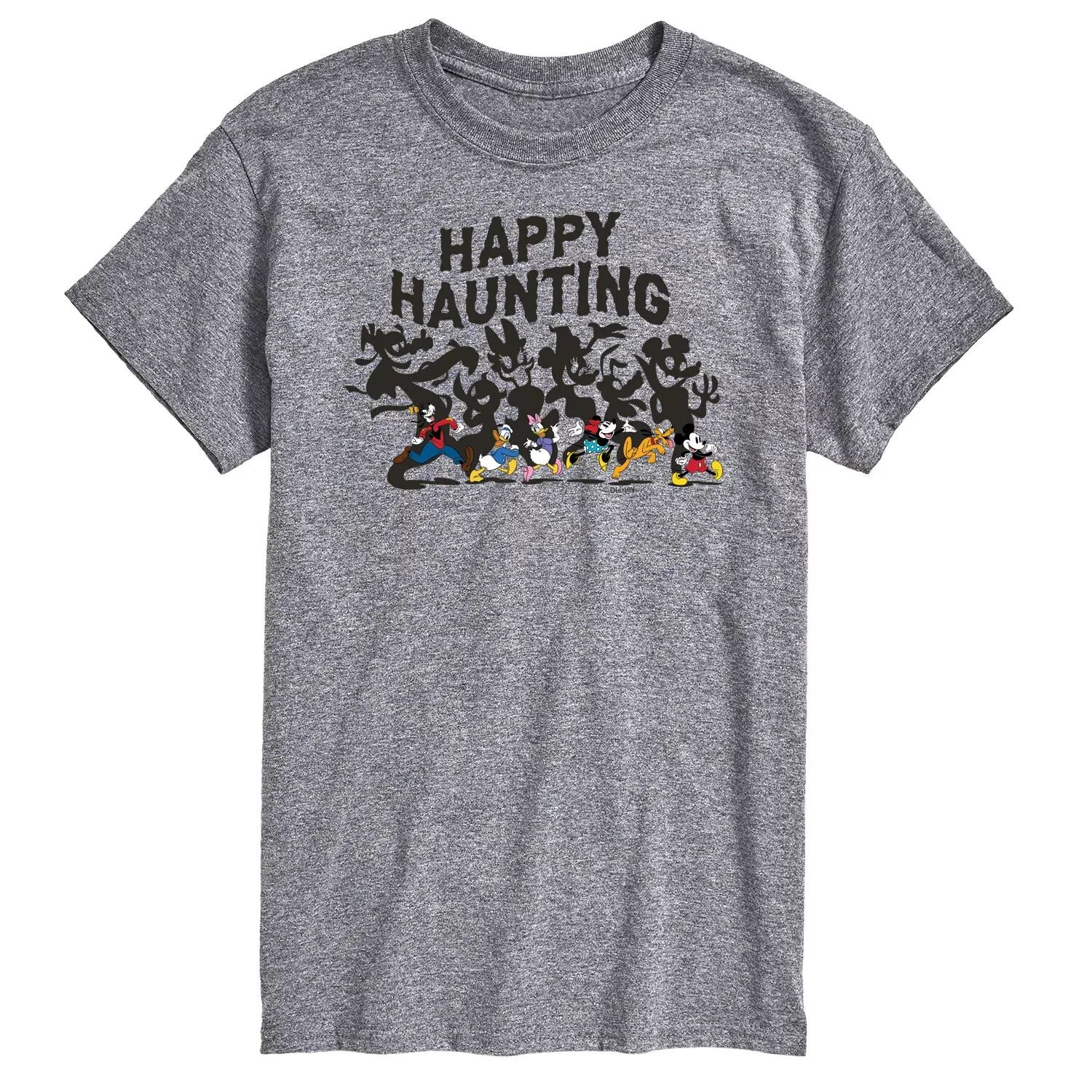 

Футболка Disney's Mickey Mouse & Friends Big & Tall с цветком Happy Haunting Licensed Character, серый