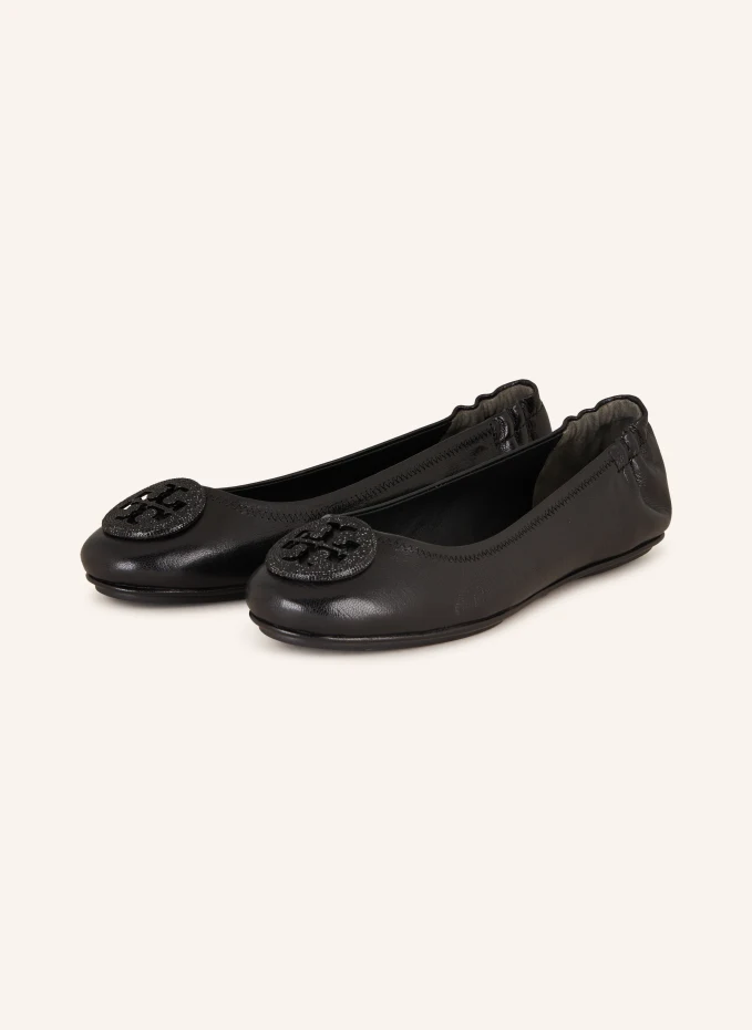 

Балетки minnie с драгоценными камнями Tory Burch, черный