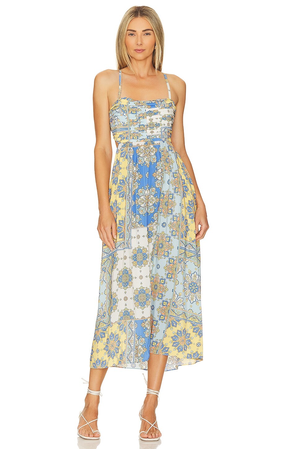

Платье Yumi Kim Corinne Cut Out, цвет Aqua Paisley