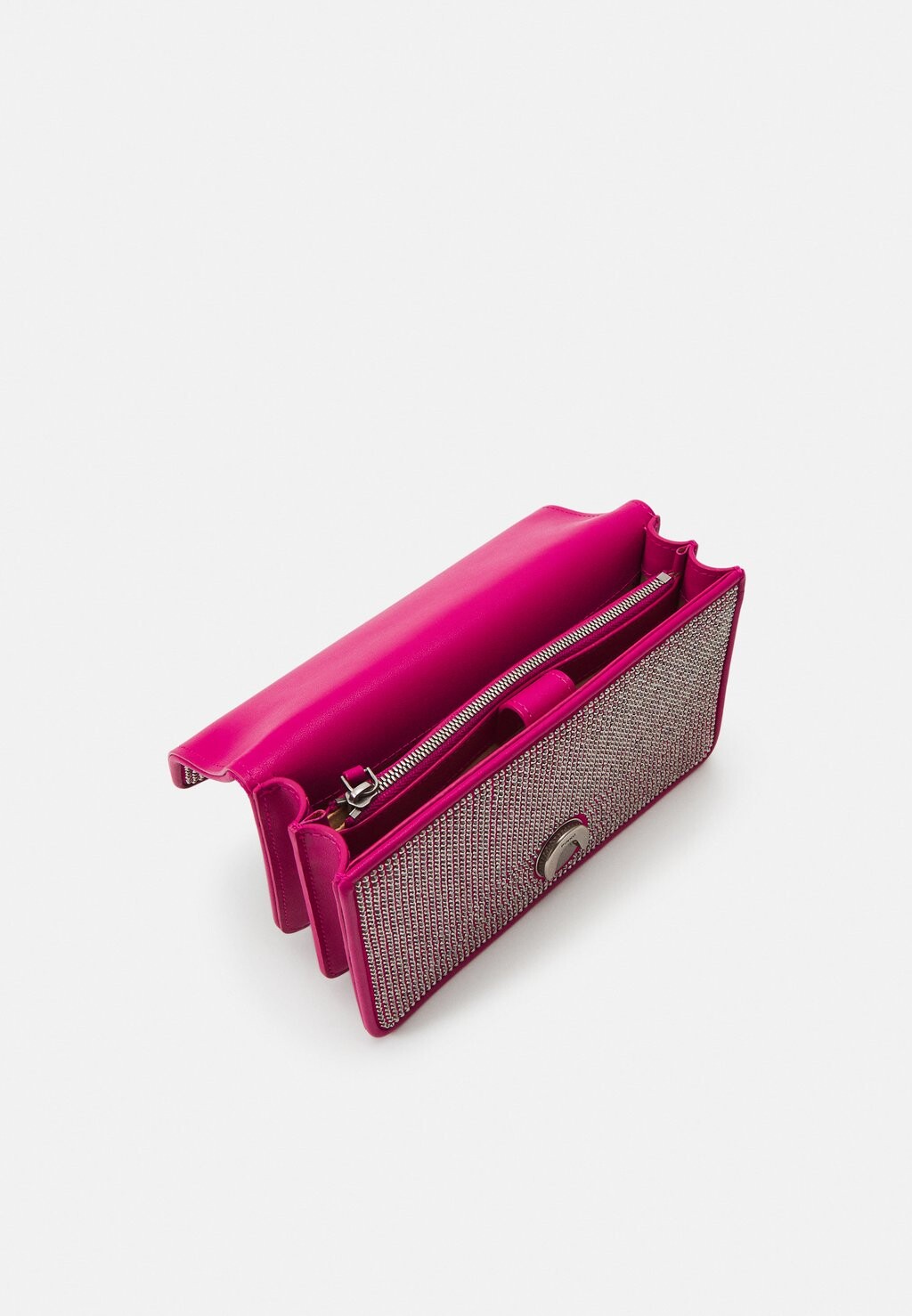 

Сумка Pinko LOVE ONE MINI FULL, цвет pink/old silver-coloured