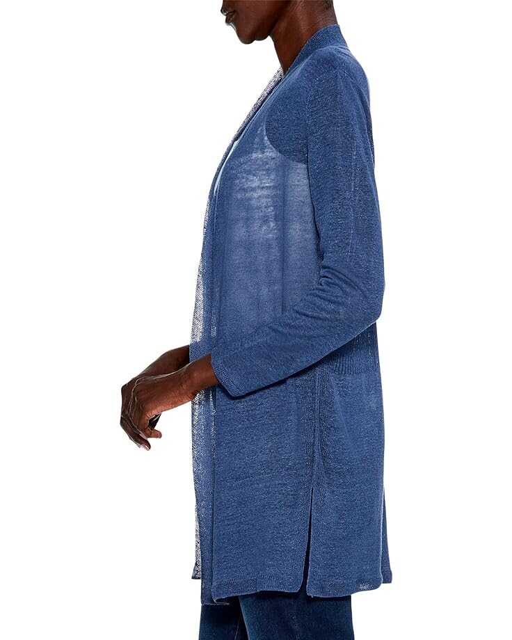 

Свитер NIC+ZOE Long Back Of The Chair Cardigan, цвет Harbor Blue