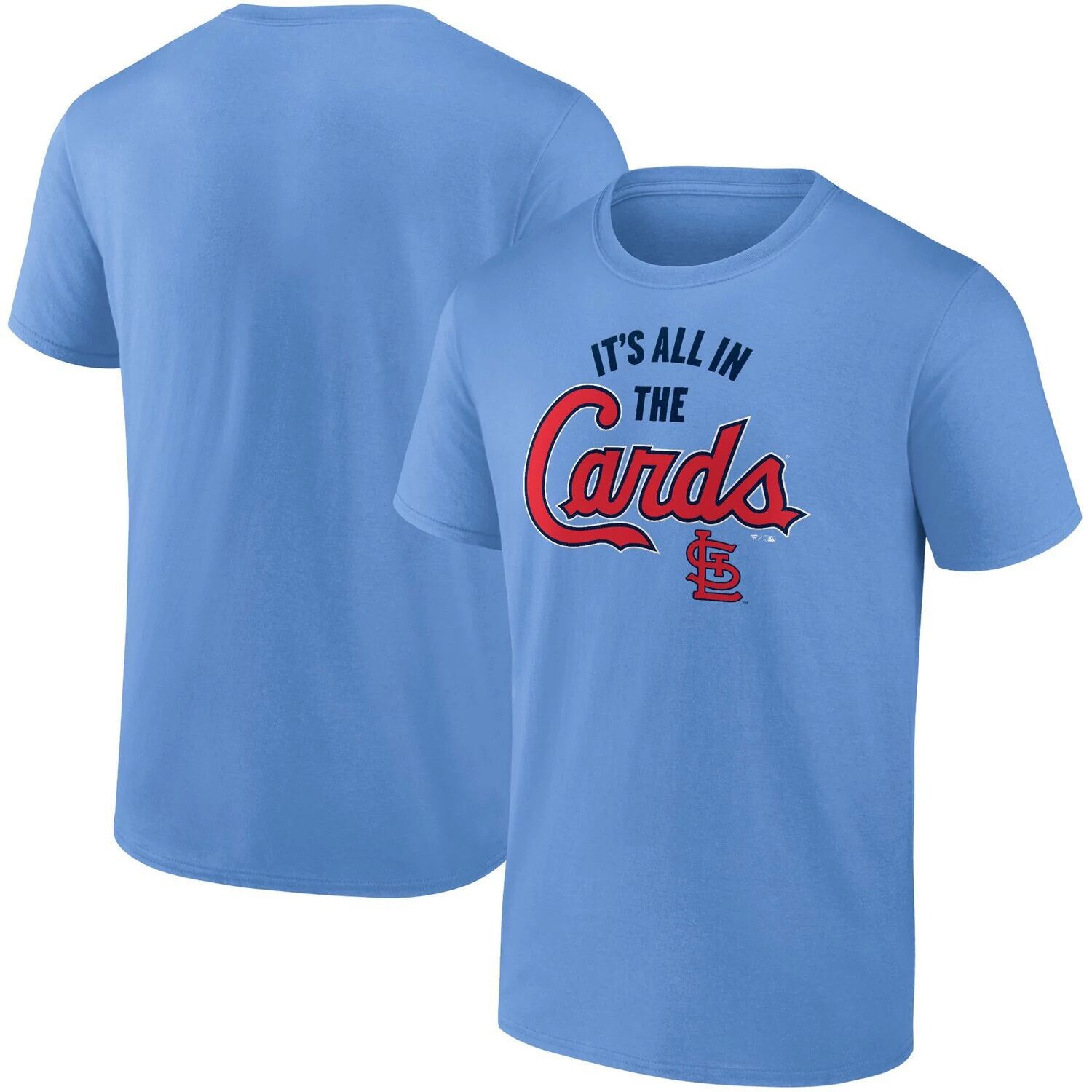 

Мужская голубая футболка с логотипом Fanatics St. Louis Cardinals Hometown Collection, Синий