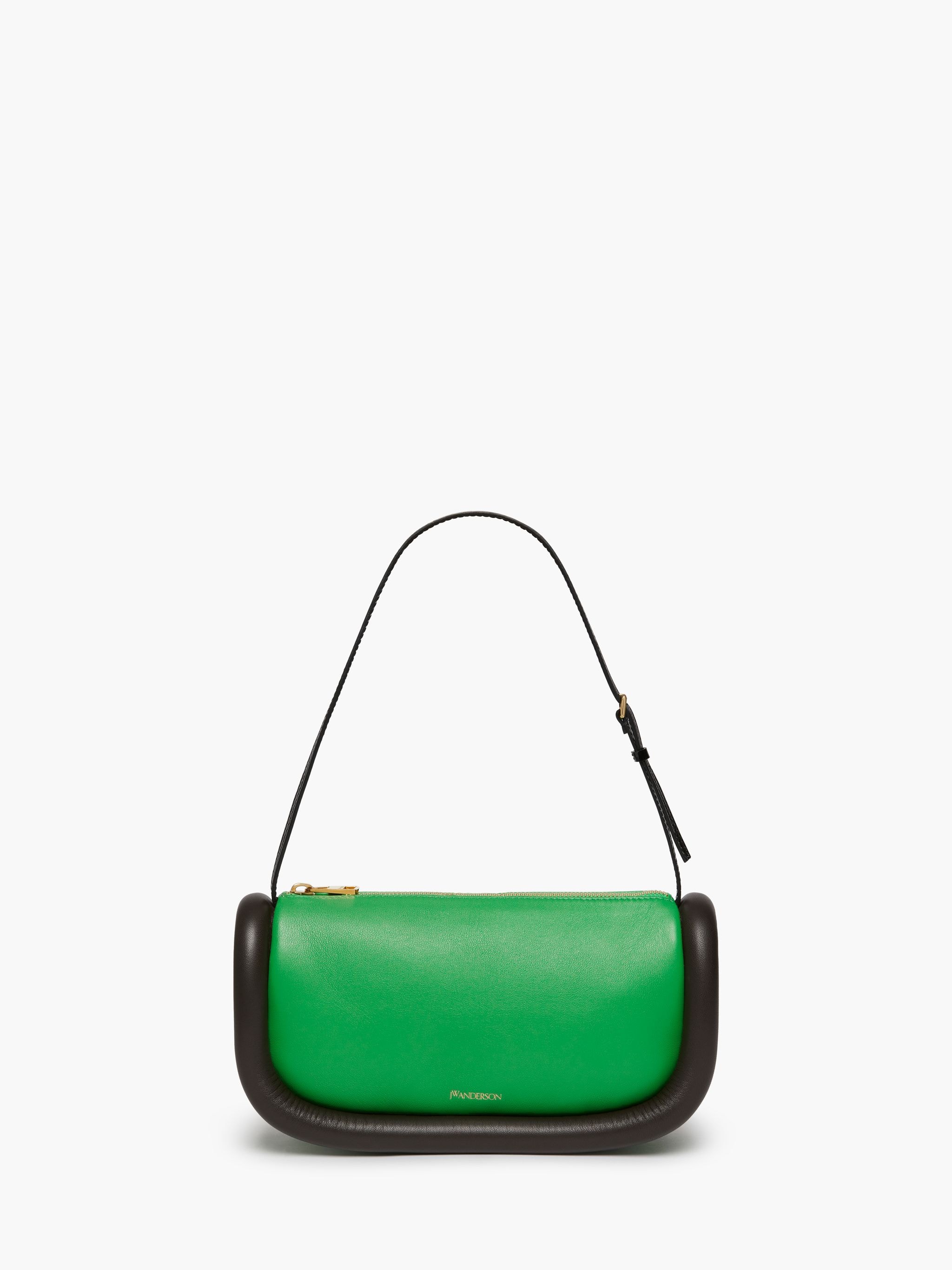 Кожаная сумка JW Anderson, зеленый / мокка / черный кожаная сумка jw anderson зеленый