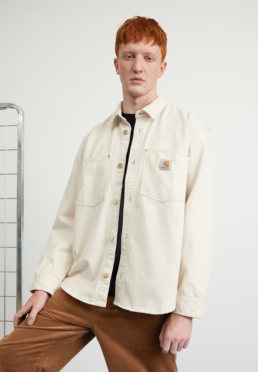 

Рубашка Entertainment Carhartt WIP РУБАШКА ДЕРБИ JAC WALKER, натуральное полоскание