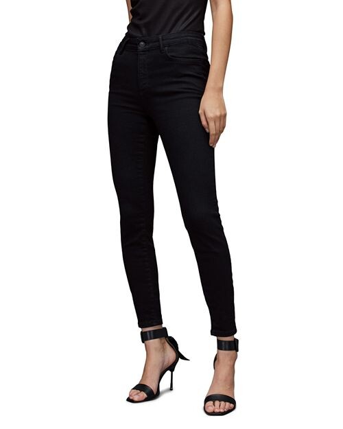 

Черные джинсы скинни Miller Size Me ALLSAINTS, цвет Black