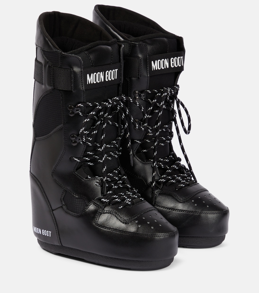 Высокие зимние ботинки кроссовки Moon Boot, черный