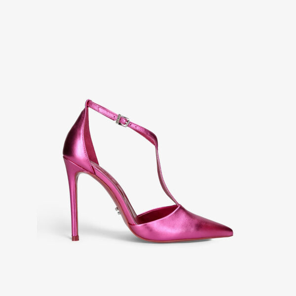 

Кожаные туфли на каблуке Vanity 110 с Т-образным ремешком Carvela, розовый