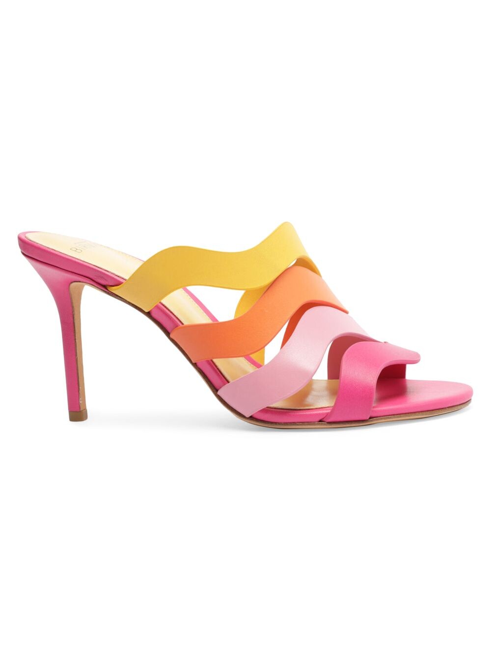 

Кожаные мюли Aila 85 ММ с ремешками Alexandre Birman, розовый