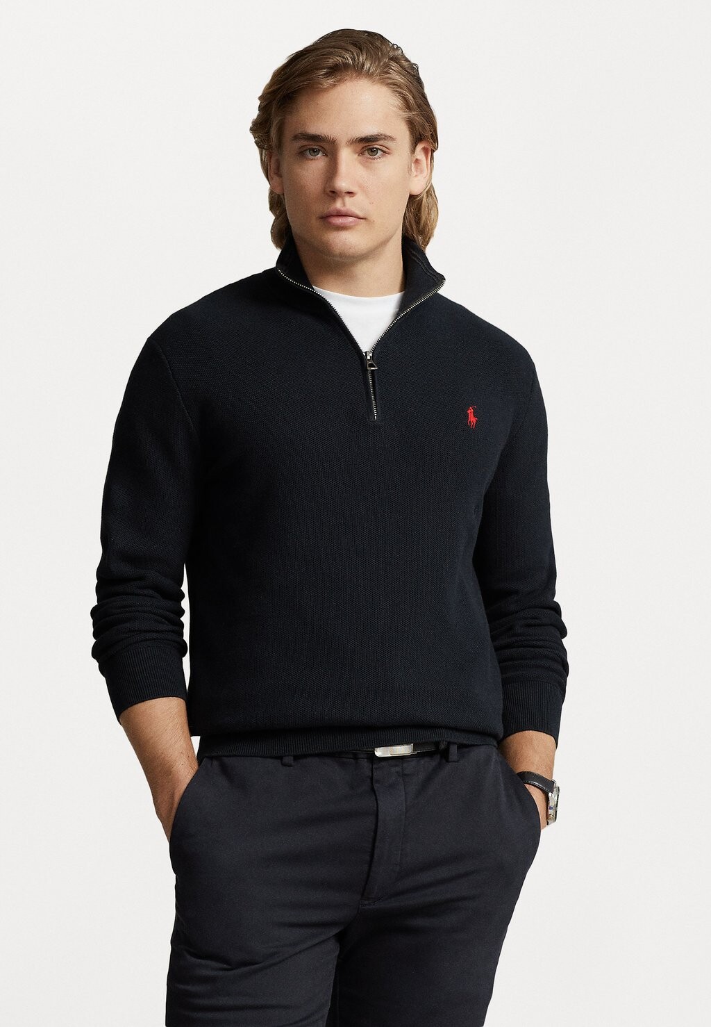 цена Свитер Long Sleeve Polo Ralph Lauren, черный