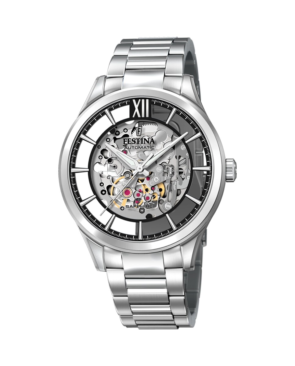 Мужские часы F20630/4 из серебристой стали Festina, серебро