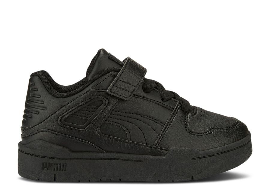 

Кроссовки Puma Slipstream Leather Little Kid 'Triple Black', черный
