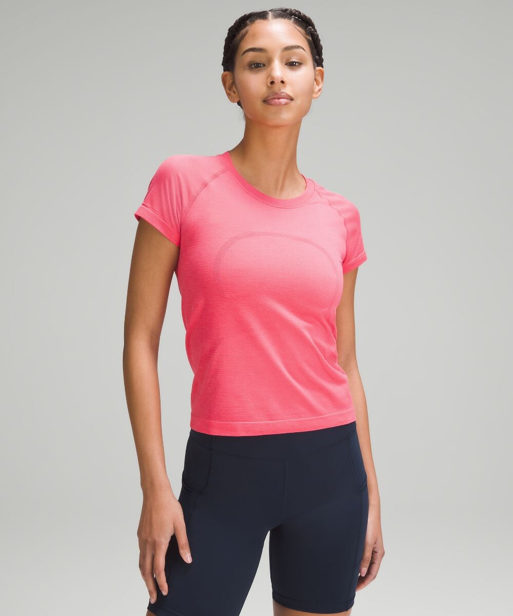 

Рубашка с коротким рукавом Swiftly Tech 2.0 Lululemon, розовый