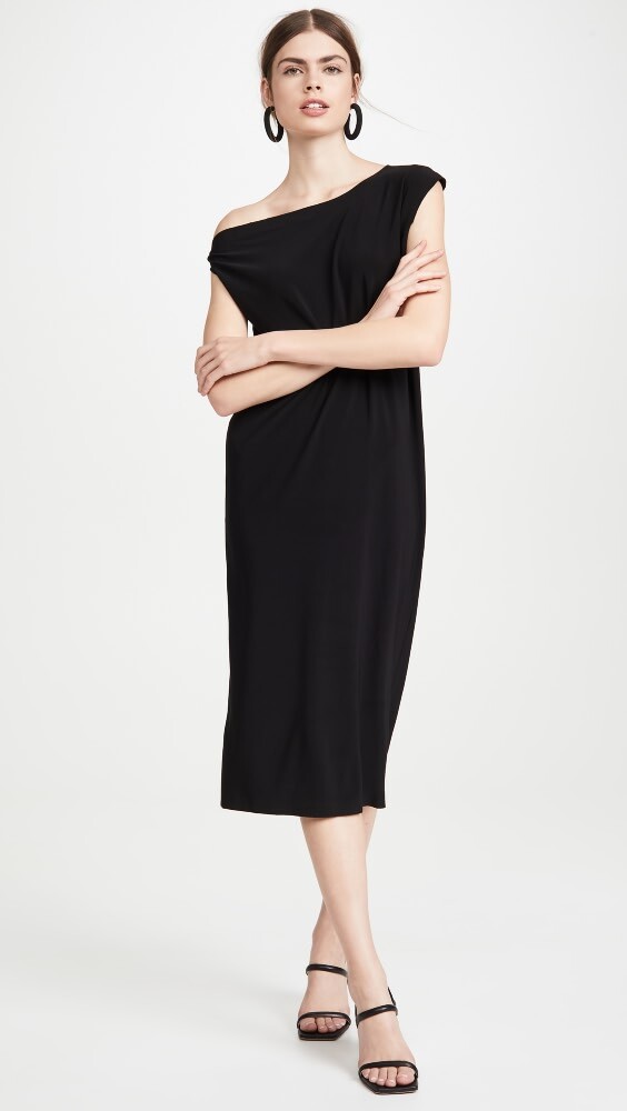 

Платье Norma Kamali Drop Shoulder, черный