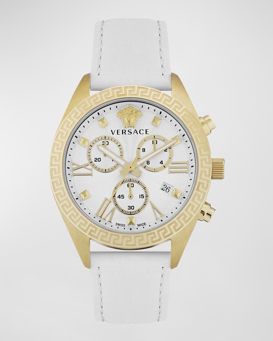 

Часы Greca Chrono диаметром 40 мм с кожаным ремешком Versace