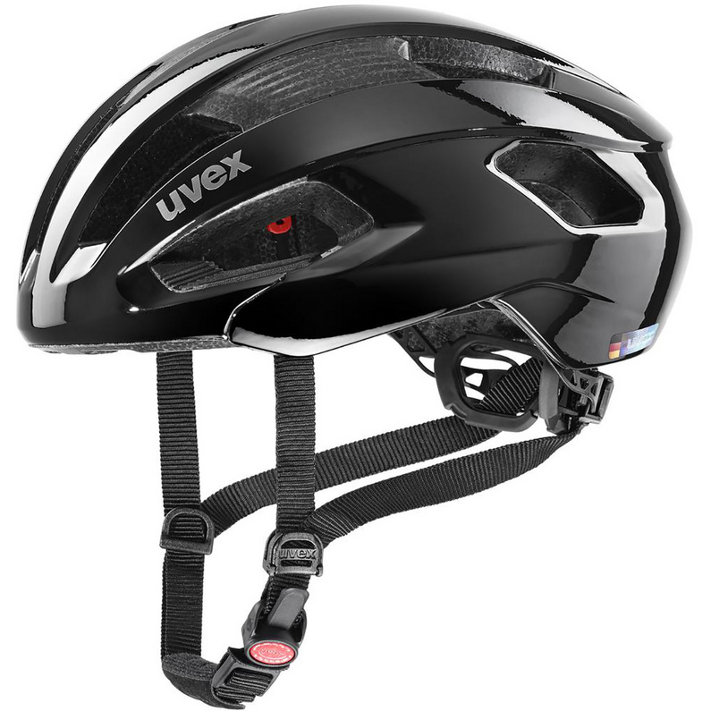 Велосипедный шлем с подъемом Uvex, черный гудок велосипедный stern car розовый размер без размера