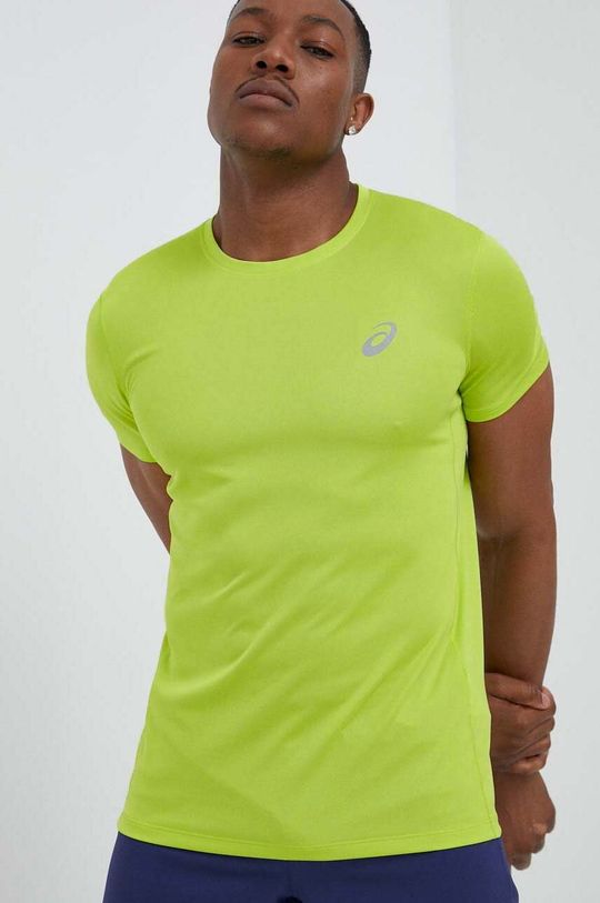 Футболка для бега Core Asics, зеленый беговая футболка asics размер m коралловый