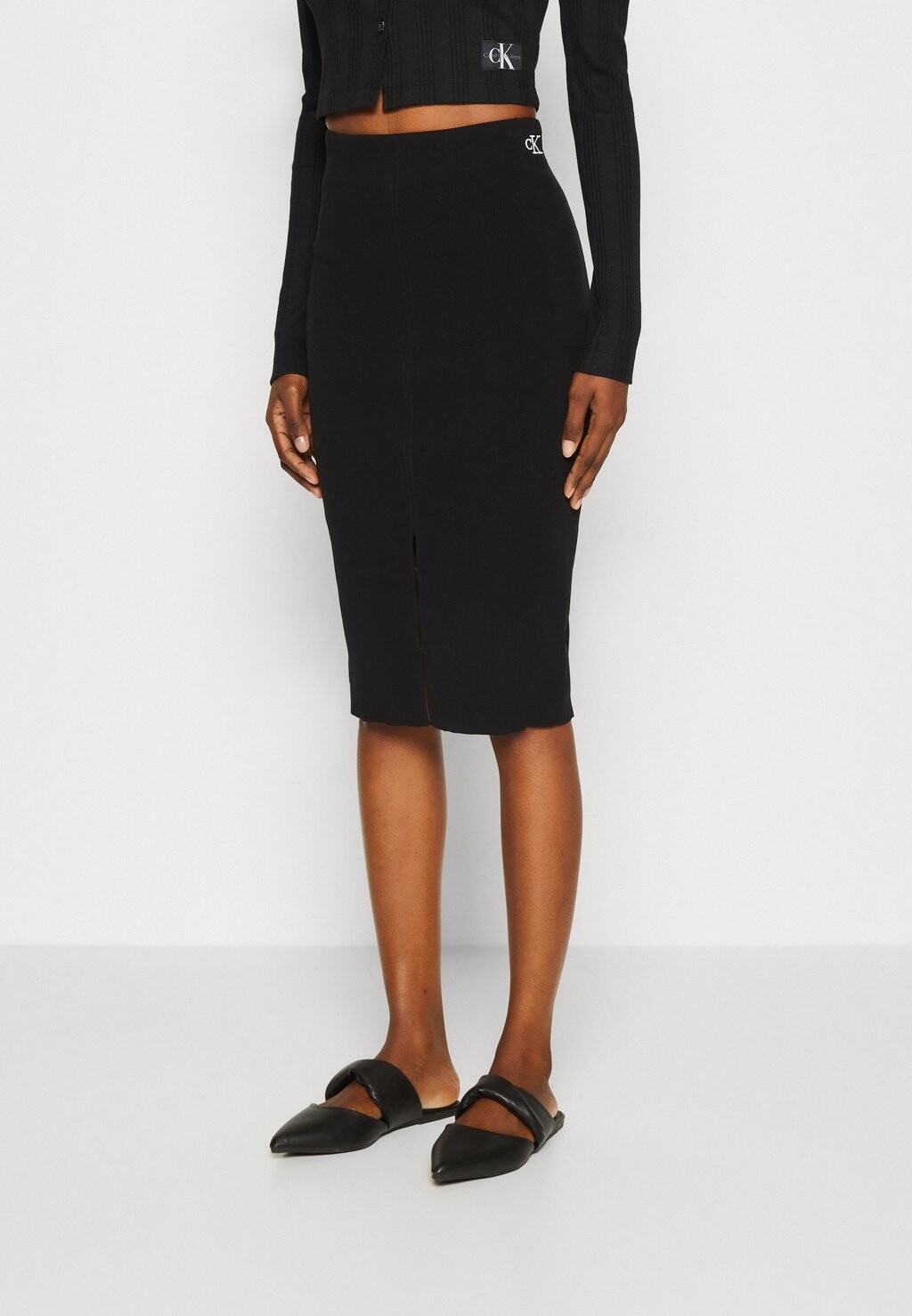 

Юбка-карандаш HOOK EYE SKIRT Calvin Klein Jeans, черный