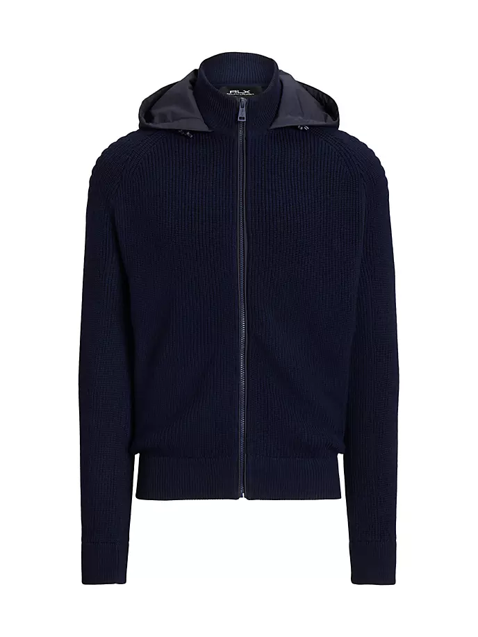 

Шерстяная толстовка на молнии Rlx Ralph Lauren, синий