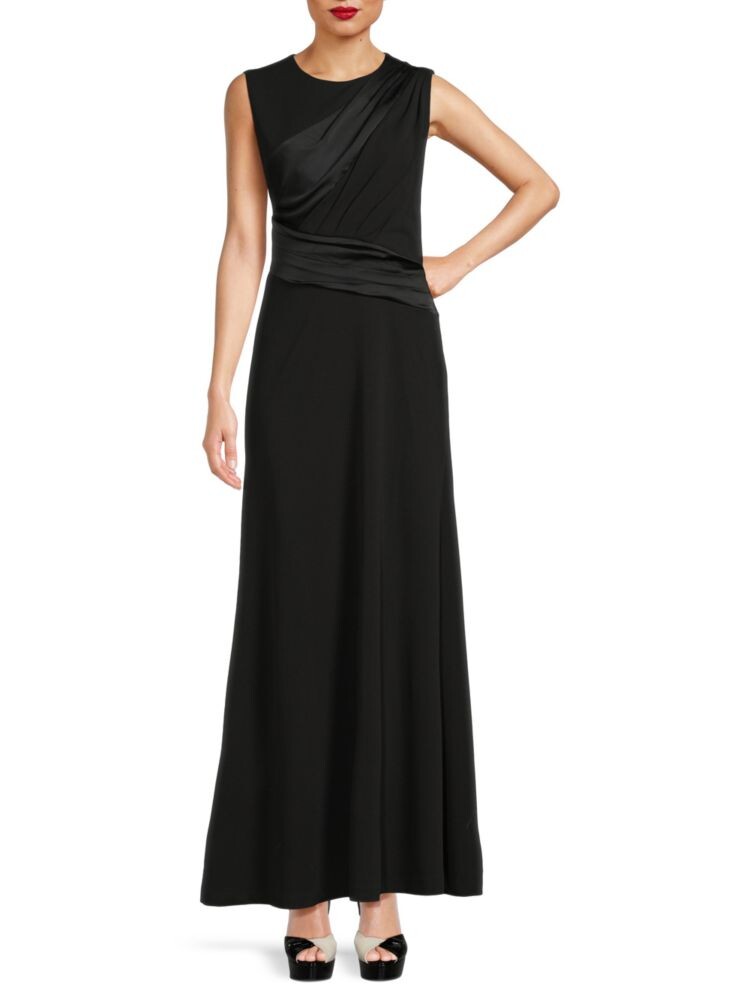 

Драпированное платье макси Dkny, черный