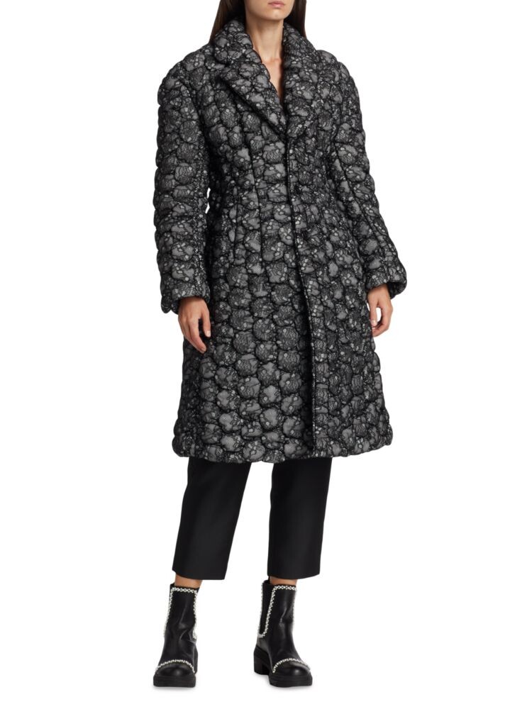 

Стеганое кружевное пальто Comme Des Garçons, черный