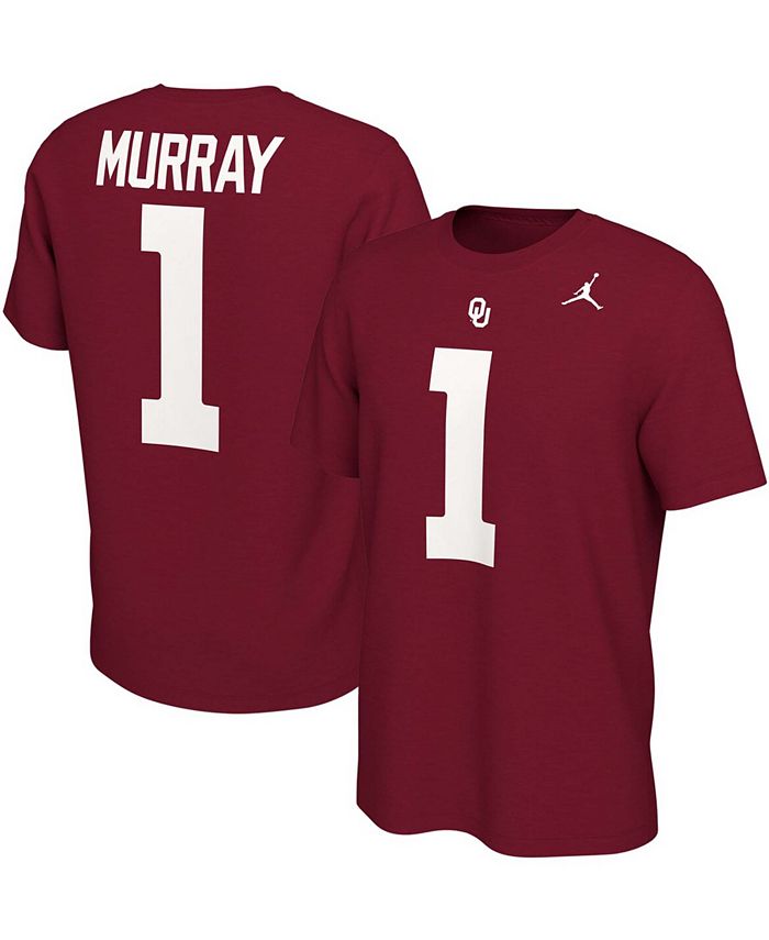 

Мужская футболка Kyler Murray Crimson Oklahomaooners Alumni Name Number Jordan, красный