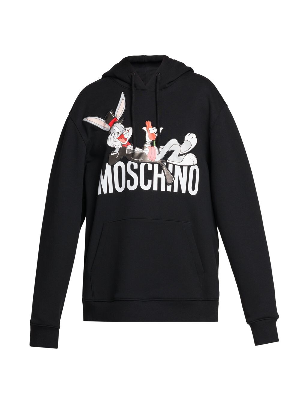 

Худи с нашивкой-логотипом Bunny Patch Moschino, черный