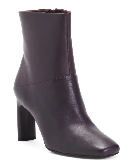 

Кожаные ботильоны на каблуке Flexabooty Franco Sarto, цвет Eggplant