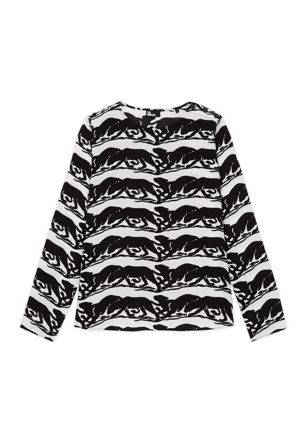 

Блузка The Kooples, черно-белый