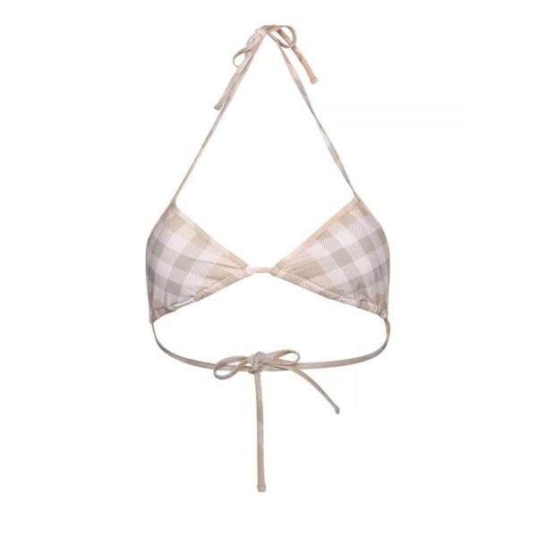 

Купальник triangle swimsuit Burberry, бежевый