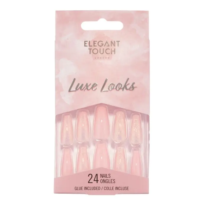 

Накладные ногти luxe looks uñas postizas Elegant Touch, цвет bellini baby