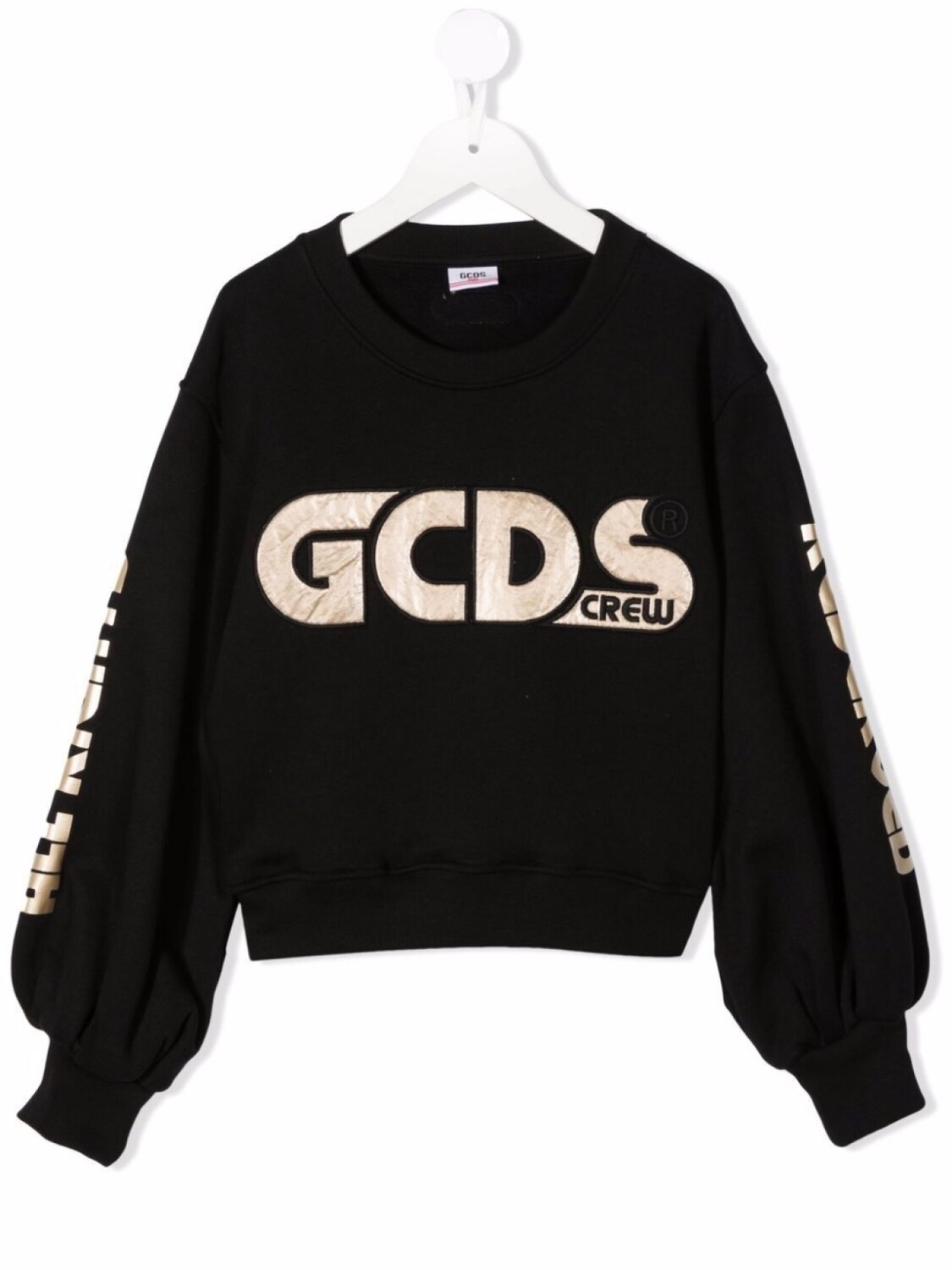 

Gcds Kids толстовка с вышитым логотипом, черный