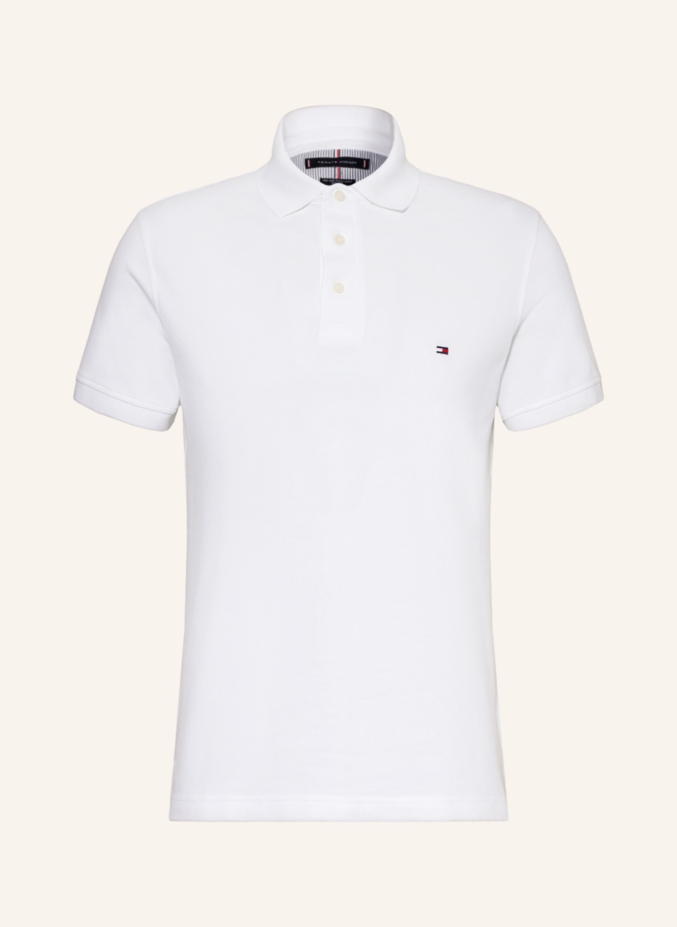 

Рубашка поло TOMMY HILFIGER Piqué Slim Fit, белый