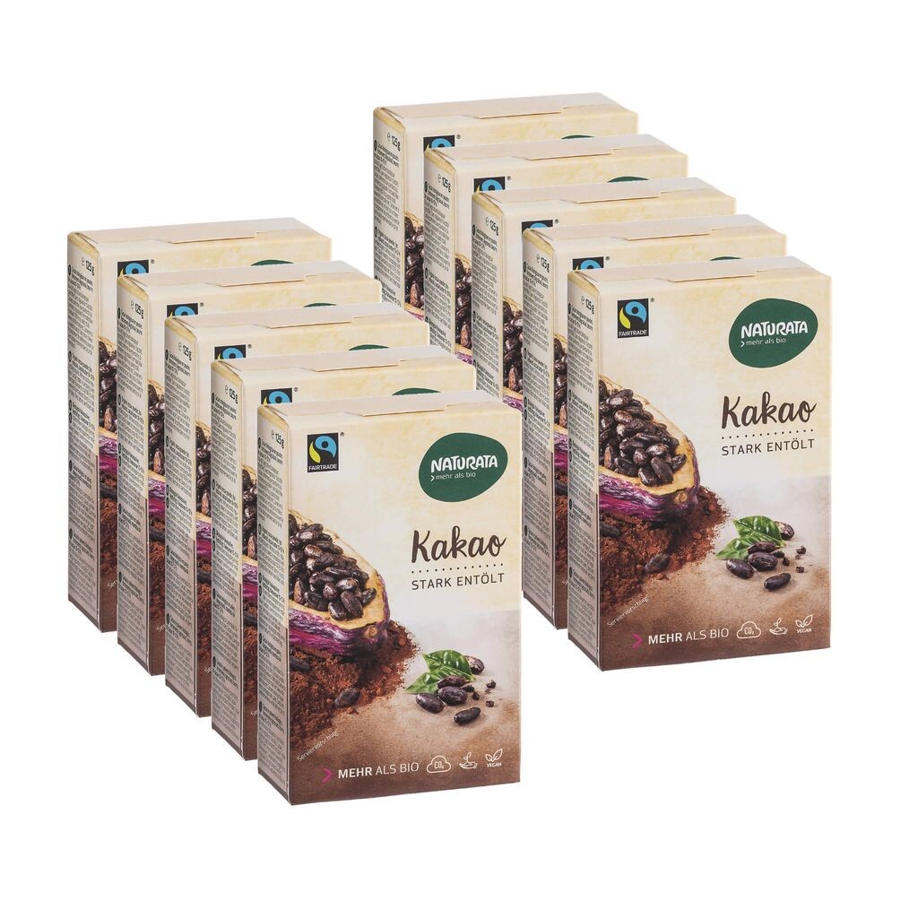 

Naturata какао сильно обезжиренное -- 125 г x 10 шт. в упаковке 10 шт.