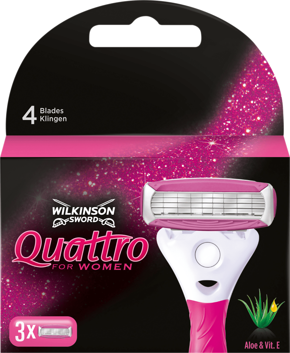 Лезвия для бритвы Quattro женские 3 шт. WILKINSON SWORD wilkinson sword manicure ножницы для ногтей