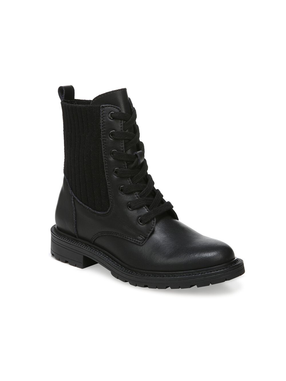 

Кожаные армейские ботинки Lydell Mini для маленьких девочек и девочек Sam Edelman, черный