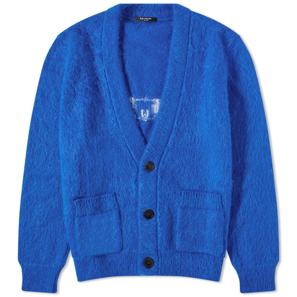 

Кардиган из мохера Balmain Retro с логотипом